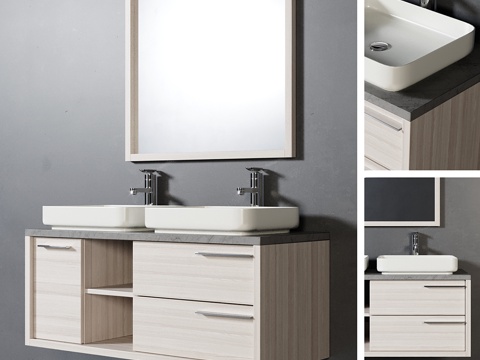  Vermont 120cm浴室家具套装3d模型 