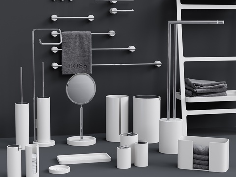 浴室配件装饰沃尔特石材系列3d模型