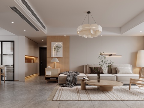  现代客餐厅3d模型 