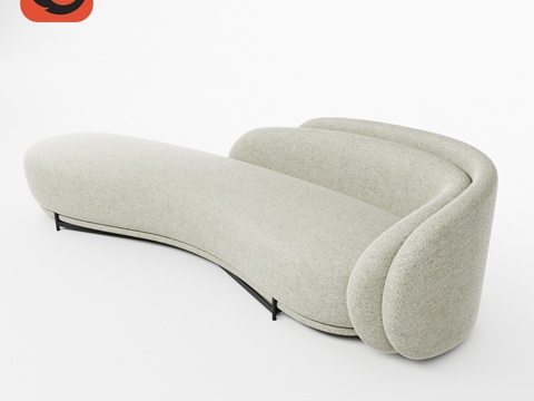  Paolo Ferrari 层叠靠背沙发3d模型 