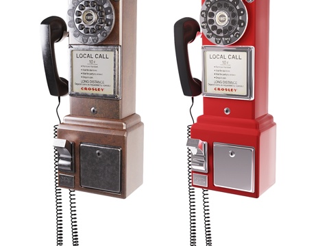  投币电话3d模型 