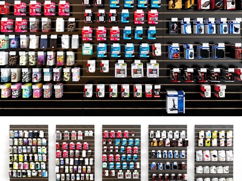  手机配件店_33d模型 