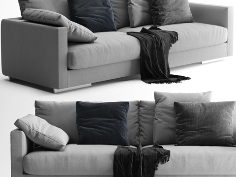  Flexform Magnum沙发3d模型 