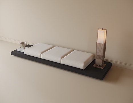 现代三人沙发su模型