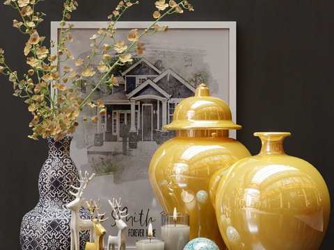  装饰套装3d模型 