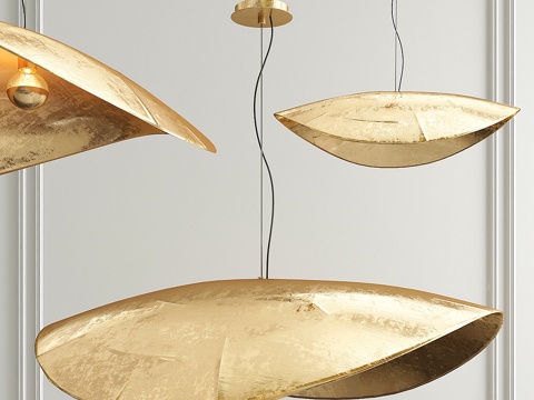  杰瓦索尼黄铜吊灯3d模型 