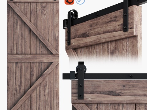  Vical阁楼门主题3d模型 