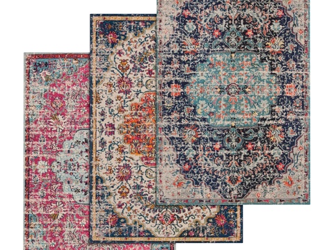  地毯套装1863d模型 