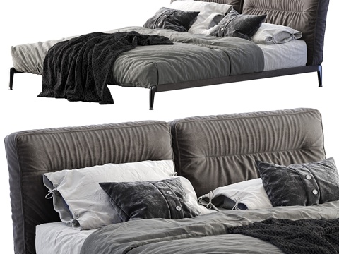  Flexform Adda床3d模型 