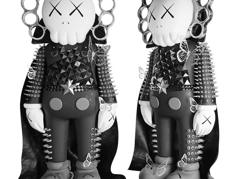  KAWS 暗黑版3d模型 