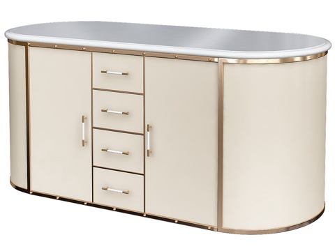  梳妆台组合柜3d模型 