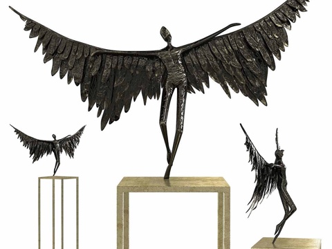  加尔德科伊卡洛斯青铜雕塑3d模型 