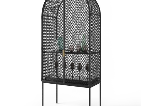  路易斯柜3d模型 