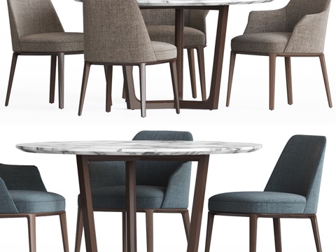  餐桌套装153d模型 