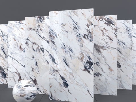  Breccia大理石纹理3d模型 