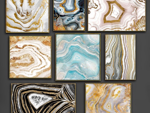  画作套装·抽象13d模型 