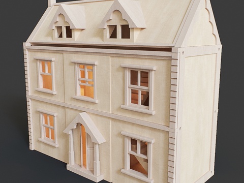  玩具屋3d模型 