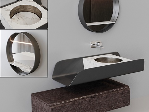  波尔萨纳杜纳系列夜橡木3d模型 