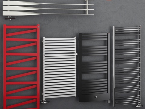  Terma 68系列加热毛巾架套装3d模型 