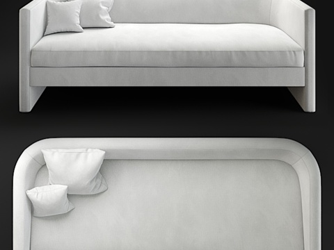  TRNK弧形沙发3d模型 