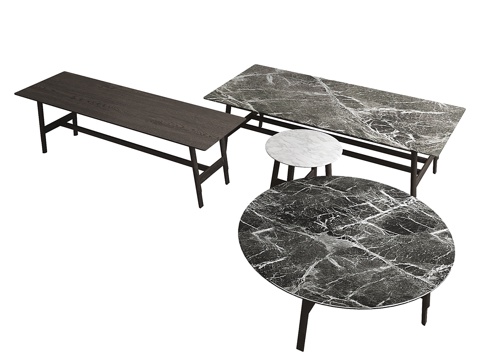  Ditre Italia Aany咖啡桌3d模型 