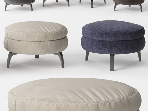  Minotti Denny豆袋椅3d模型 