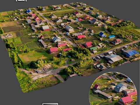  航拍扫描 143d模型 