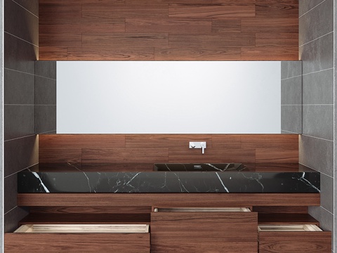  浴室家具 023d模型 