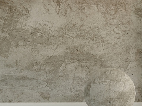  混凝土墙。老旧混凝土。943d模型 