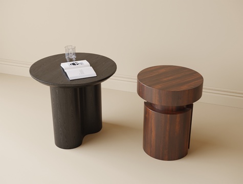  现代边几角几su模型 