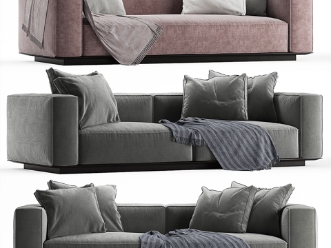  Flexform grandemare沙发3d模型 