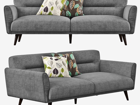  Oksana沙发_215x93x82_La Forma（Ju3d模型 