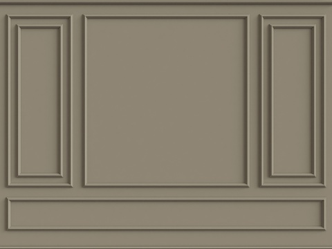  墙面装饰线条3d模型 