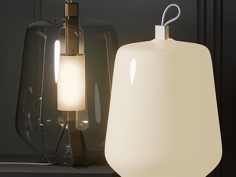  普兰迪娜路易莎高扎克四色台灯3d模型 