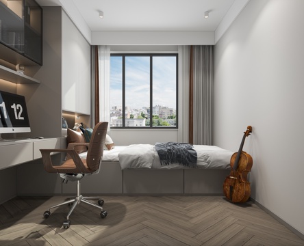  榻榻米儿童房3d模型 