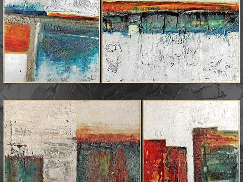  抽象绘画 系列4163d模型 