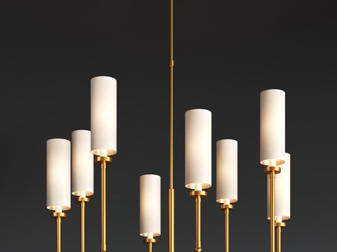  Ziyi大型吊灯3d模型 