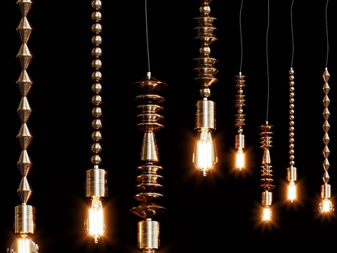  Marz Designs 亮珠木质灯具3d模型 