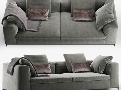  B&B italia Michel Club沙发3d模型 