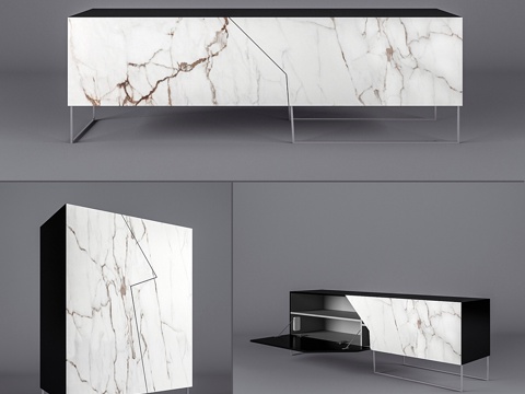  Bonaldo多普勒K边柜3d模型 