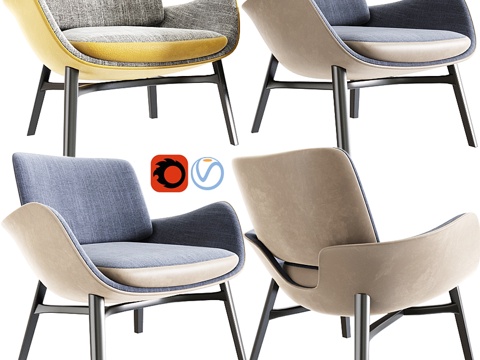  阿斯塔扶手椅3d模型 