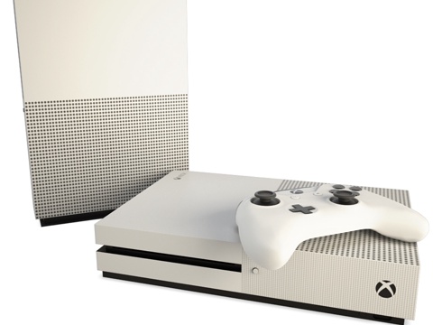  游戏主机与摇杆 Xbox Slim3d模型 