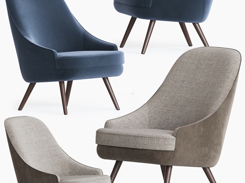  375 Walter Knoll扶手椅3d模型 