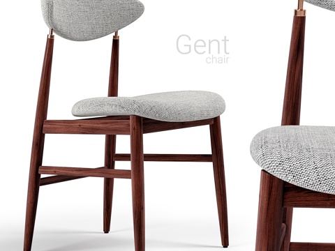  Gubi Gent座椅3d模型 