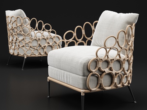  Palecek Ella休闲椅3d模型 