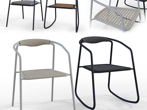  MANUTTI DUO 摇椅3d模型 