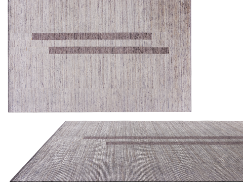  现代简约地毯 地毯 简约地毯 客厅地毯 毛绒地毯3d模型 