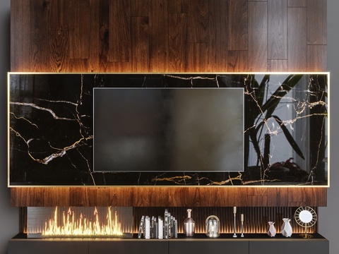  电视区-273d模型 