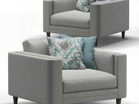  乔纳森·路易斯扶手椅3d模型 