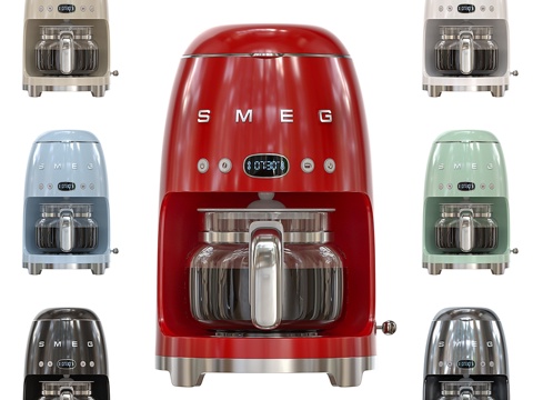  Smeg DCF02 咖啡机3d模型 